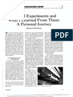 1998 - Control Experiments and What I Learned From Them - A Personal Journey