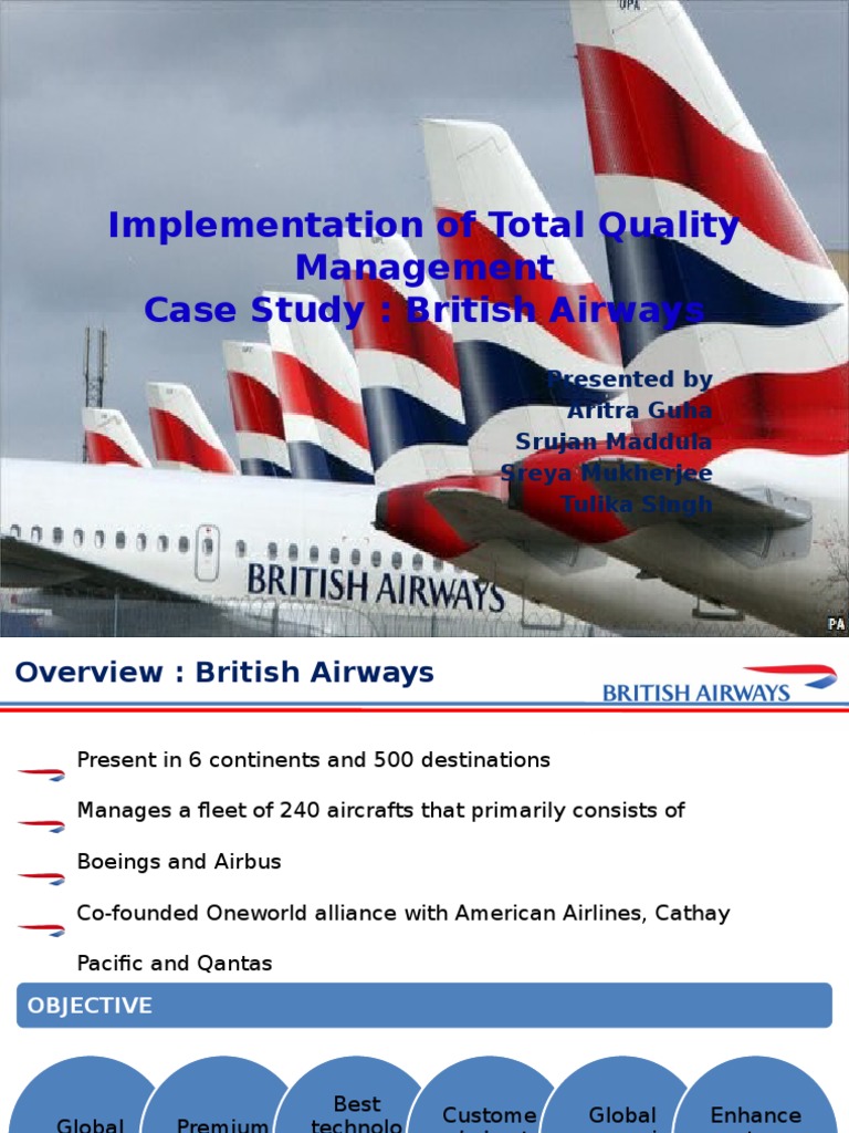 Implementation of Total Quality Management by British Airways