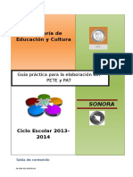 Guia Para Elaboracion PETE-PAT 2013-2014