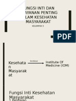 Fungsi Inti Dan Pelayana Penting Kesmas