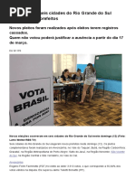 G1 - Moradores de Seis Cidades Do Rio Grande Do Sul Elegem Novos Prefeitos - Notícias Em Rio Grande Do Sul
