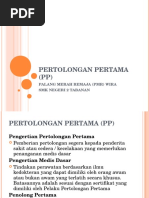 Pertolongan Pertama Pdf