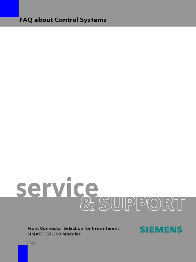 Siemens Front Connectors | PDF | Electrical Connector | Telecommunications