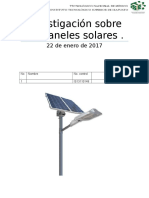 Investigación de Paneles Solares en ITESI