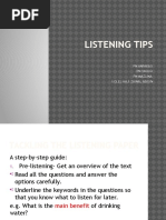 Listening Tips: PN Anparasi PN Vasugi PN Mazlina Kolej Haji Zainal Abidin