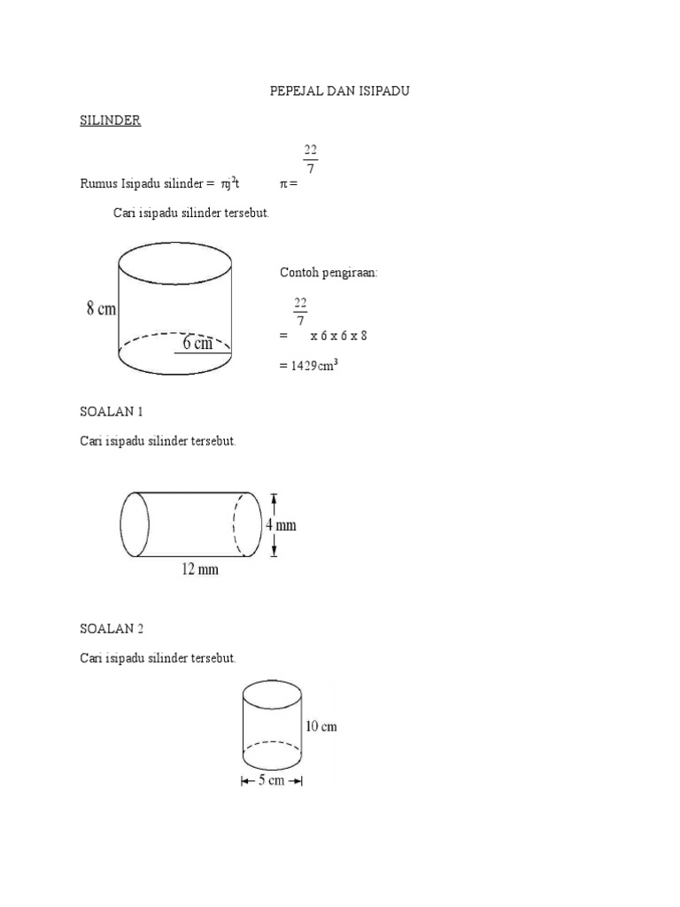 Pepejal Dan Isipadu Pdf