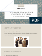 Consumer Behavior For: Hospitality & Tourism