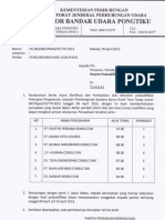 Pengumuman Hasil Kualifikasi Pengawasan Bandara Buntukunik