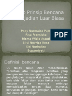 Konsep Prinsip Bencana Dan Kejadian Luar Biasa