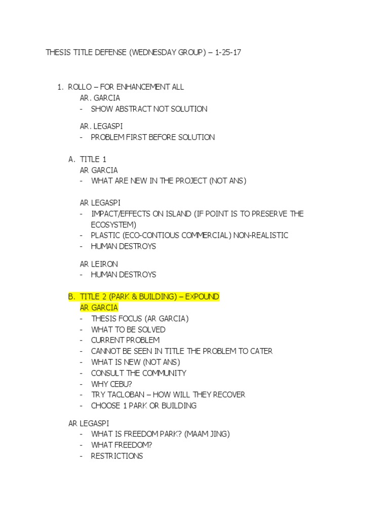 Criteria for thesis title defense image