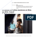 Al Menos 652 Niños Murieron en Siria en 2016_ Unicef - La Jornada