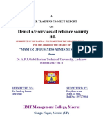 Demat A/c Services of Reliance Security LTD.: IIMT Management College, Meerut