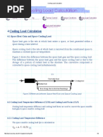 Cooling Load Calculation