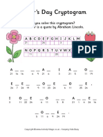 Mothers Day Cryptogram 1