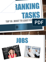 Ranking Tasks: Top 10: Most To Least Stres Sful