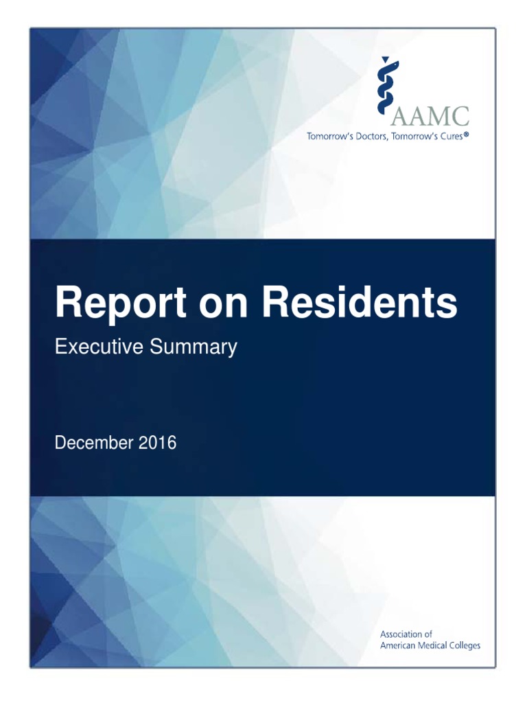 Report On Residents Executive Summary | Download Free PDF | Specialty ...