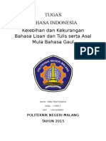 TUGAS 1 Bahasa Lisan Dan Tulisan