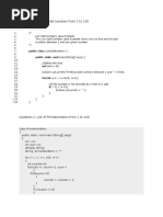 Question 1: List of Odd Numbers From 1 To 100