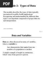 MODULE 03 Types of Data