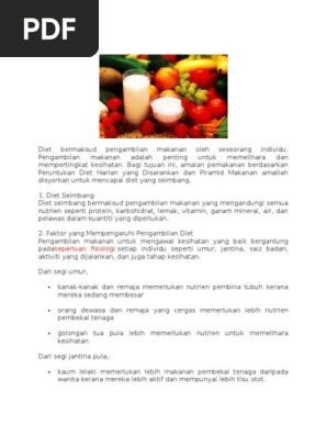 Nota Bab Makanan Pdf