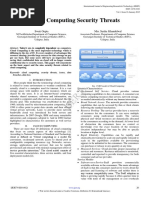 Cloud Computing Security Threats