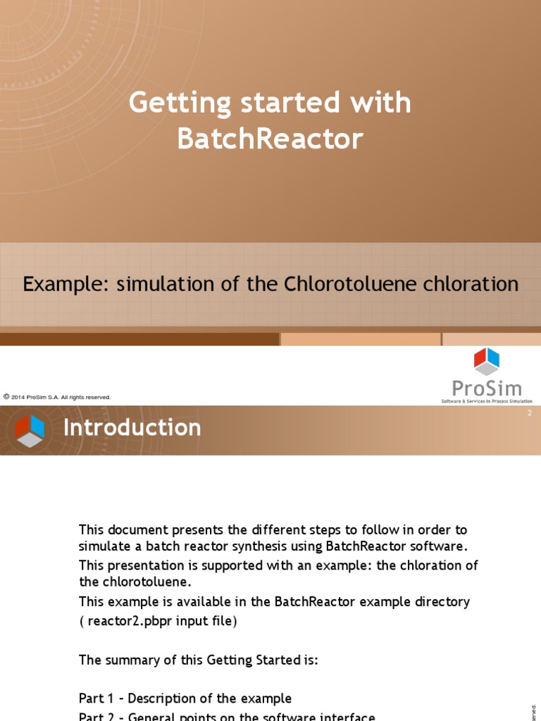 Getting-Startedwith BatchReactor | PDF | Heat Exchanger | Chemical Reactor