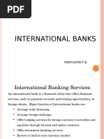 International Banks: Preyanth T K