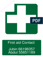 First Aid Poster