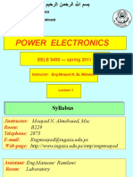 Power Electronics: EELE 5450 - Spring 2011