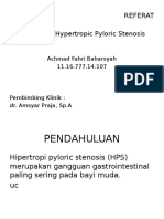 Congenital Hypertropic Pyloric Stenosis: Referat