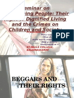 Seminar On The Begging People: Their Right To Dignified Living and The Crimes On Children and Society