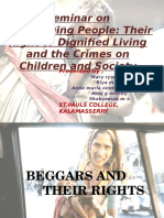 Seminar on Rights of Beggars and Solutions to Crimes