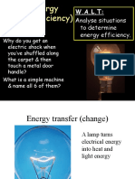 Analyse Situations To Determine Energy Efficiency.: W.A.L.T