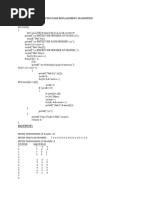 Page Replacement Algorithm