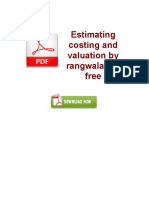Estimating Costing and Valuation by Rangwala PDF Free PDF