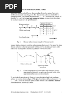 Linear Interpolation Shape Functions: Element Node 1 2 1 2