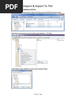 Import & Export To TSV