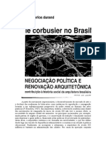 Le Corbusier no Brasil [Renegociação Política e Renovação Arquitetônica].doc