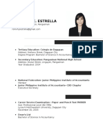 Ronivhyl C. Estrella: Educational Background