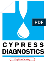 Cypress Diagnostics English Catalog Provides Laboratory Equipment and Reagents Overview