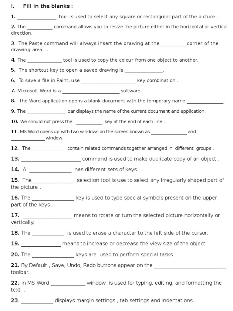 Keyboard Shortcuts and Tools in MS Word | PDF | Computer Keyboard ...