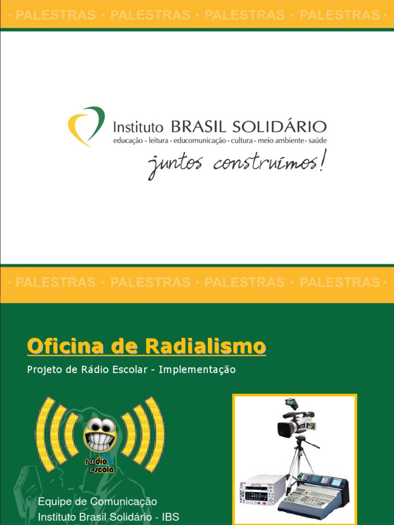 Oficina de Radialismo Escolar | PDF | Radiodifusão | Radiodifusão