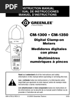 CM-1300 CM-1350 GREENLEE