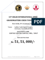 15th Delhi International Chess Tournament