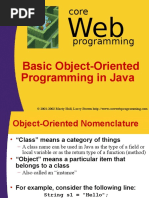 Core Programming: Basic Object-Oriented Programming in Java