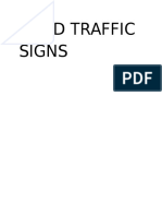 Road Traffic Signs