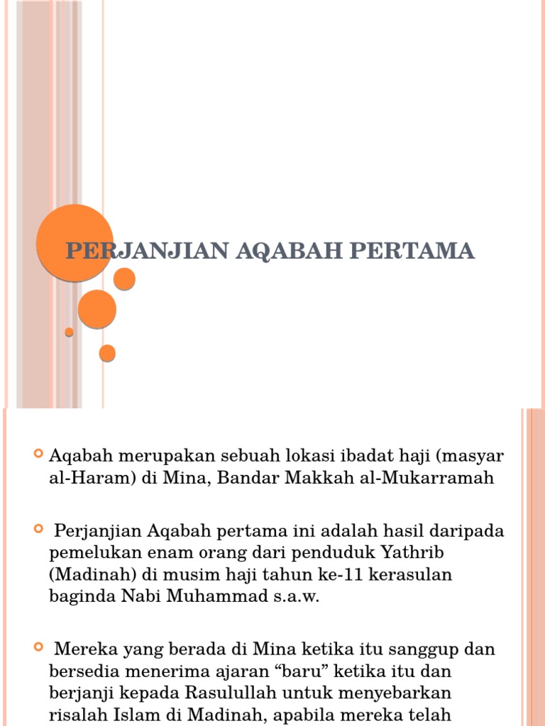 Perjanjian Aqabah Pertama Pdf