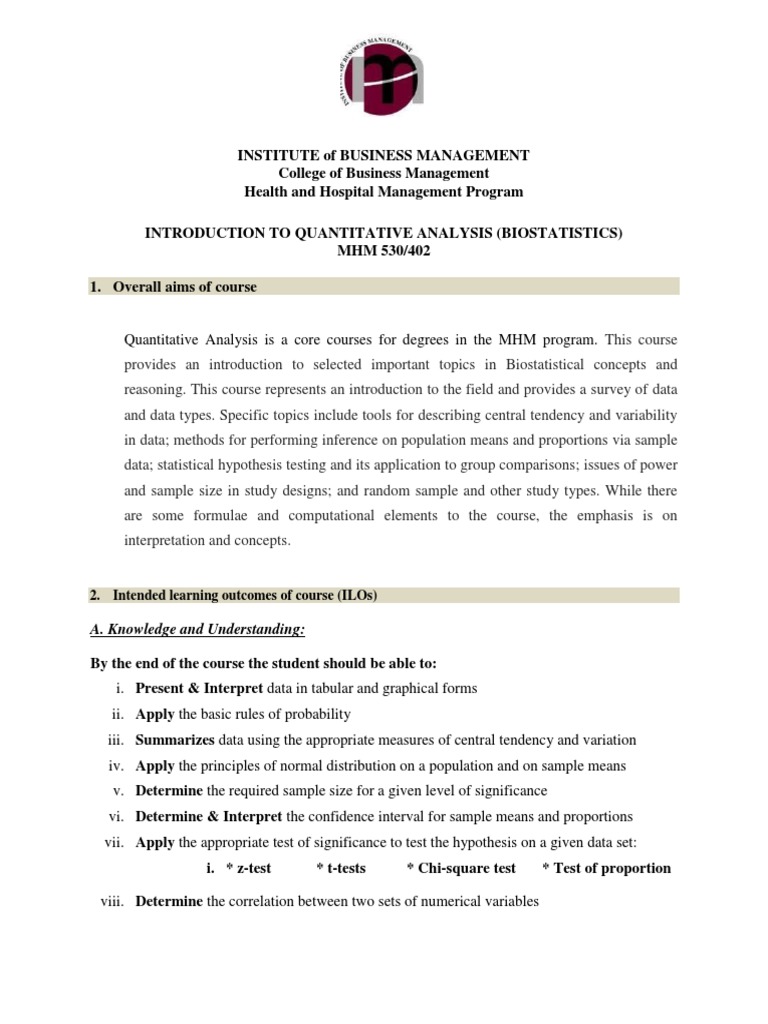 Quantitative subjects examples picture