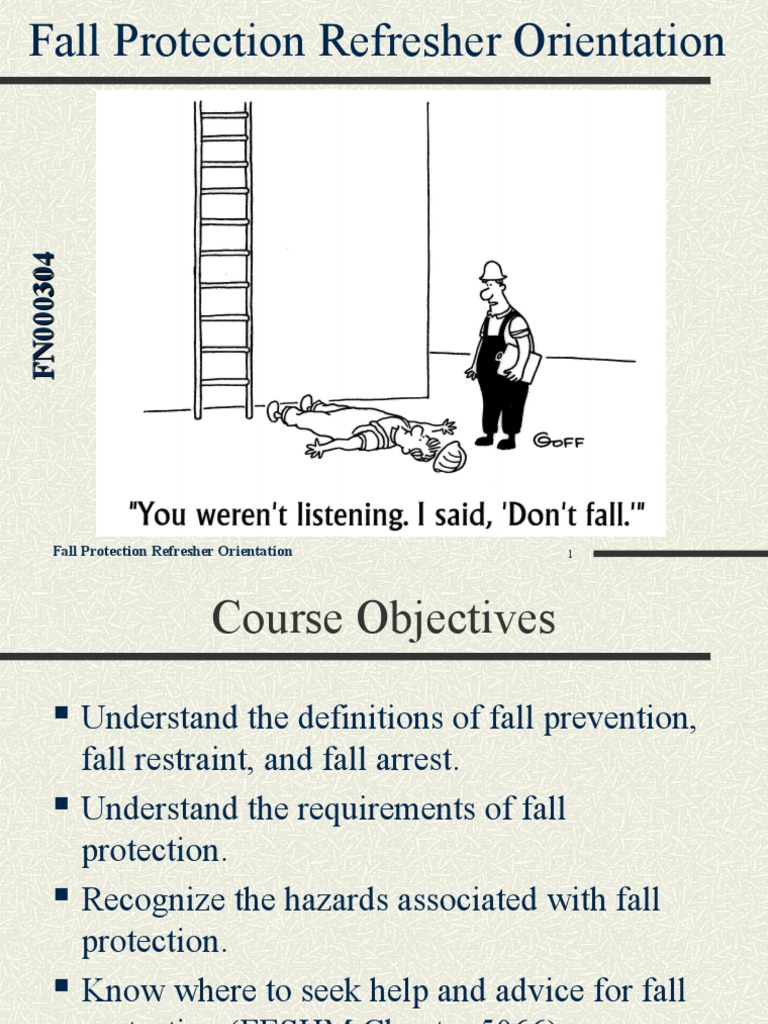 Fall Protection Refresher Course Guide | PDF | Nature