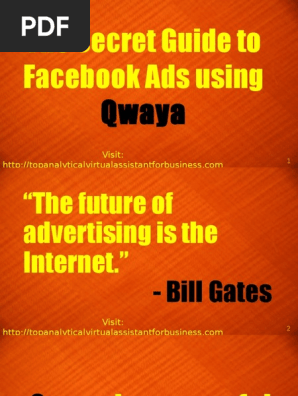 The Secret Guide to Facebook Ads Using Qwaya